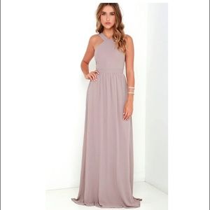 LuLu's TAUPE MAXI DRESS